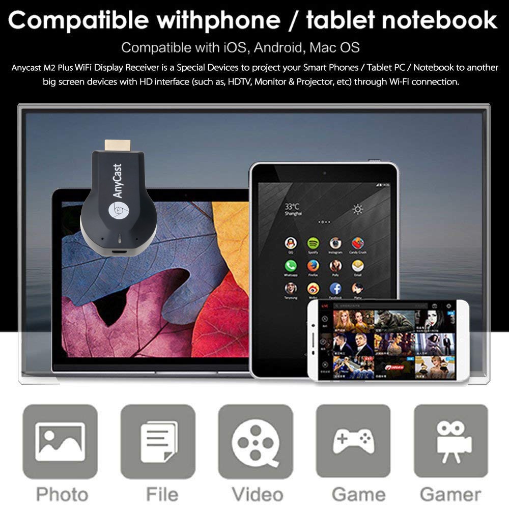 Đầu Thu Kỹ Thuật Số M2 Wifi Cho Tv Miracast Dlna Airplay
