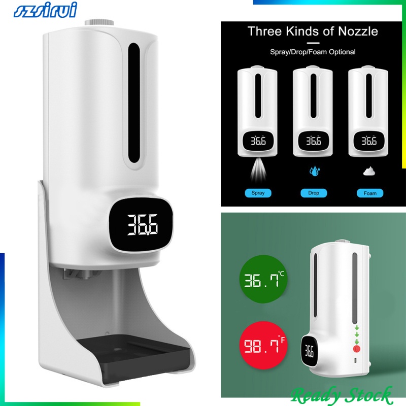 666 Bình Đựng Xà Phòng Cảm Biến Nhiệt Độ Tự Động 2 Trong 1 K9 Pro Plus Tiện Dụng