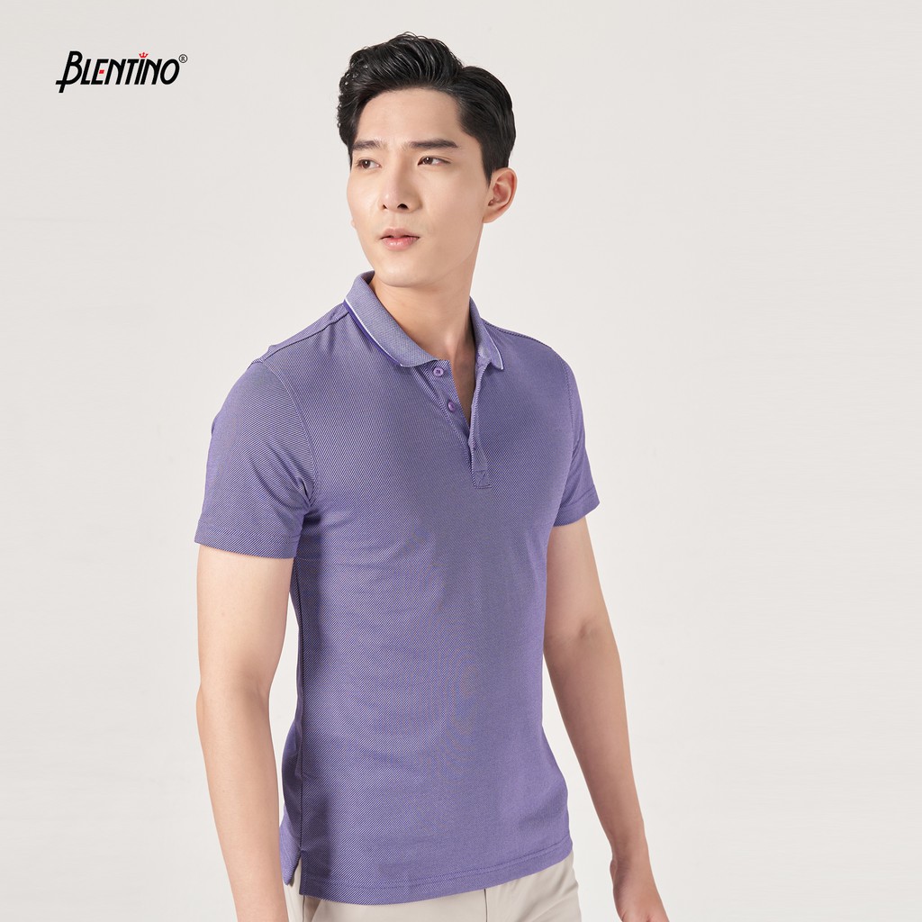 Áo Thun Polo Nam Tay Ngắn Có Cổ Blentino PL20448 100% Cotton Thấm Mồ Hôi Nhanh