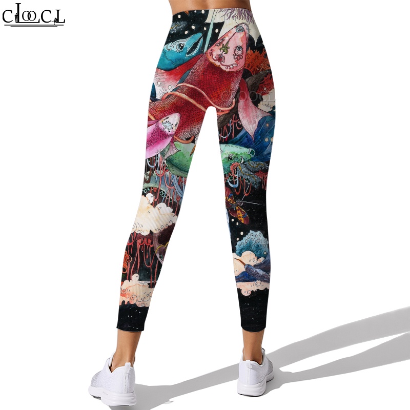 Quần Legging Thể Thao Nữ In Hình 3d