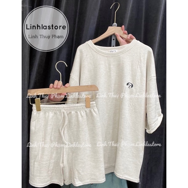 SET BỘ MÙA HÈ BE TAY LỠ THÊU ULZZANG THÊU MẶC MÙA HÈ (ảnh thật +video shop chụp)