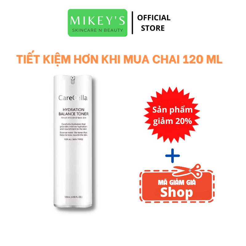 Sample TONER KIỀM DẦU Carecella Mikeybeauty92 SE KHÍT LỖ CHÂN LÔNG cho da dầu mụn Hàn Quốc (set 10 gói)