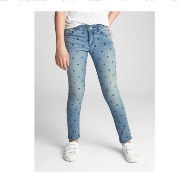 Quần jean ôm GapKids (chấm bi)