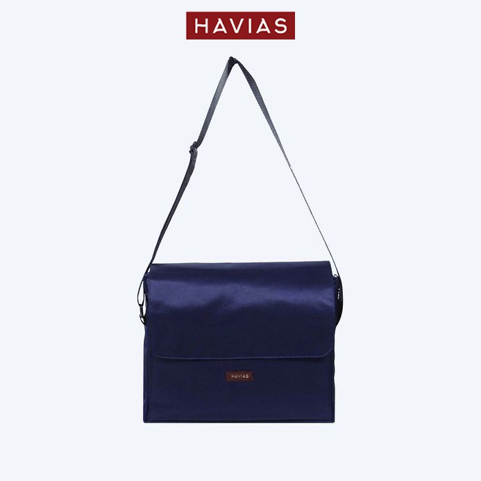 [Mã WABRBAGS giảm 20K đơn 99K] Túi Messenger2 Oxford HAVIAS xanh/xám