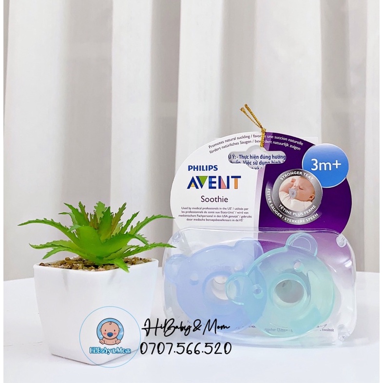 SET 2 TY NGẬM AVENT SOOTHIE