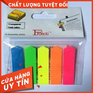 Giấy note 5 màu nhựa Pronoti - GIẤY NOTE - NOTE