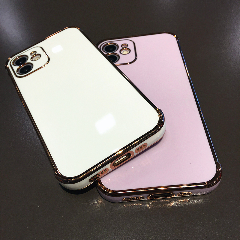 Điện Thoại Di động Mạ điện 6D Chất Lượng Cao Thích Hợp Cho IPhone 12mini 11 12 X XS Pro Max XR 7 8 Plus Vỏ Chống Rơi Vỏ SE2020