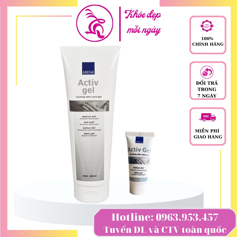 Gel xoa bóp Abena ActivGel 250ml Cải thiện lưu thông máu ngăn ngừa khô da