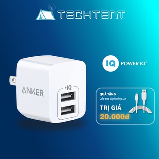 Cốc Sạc ANKER 12W A2620 PowerPort Mini 2 cổng USB - Hàng Chính Hãng NoBox