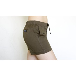 Quần Short Nữ Kaki Lưng Thun Ống Suông Giá Rẻ Đẹp - Nâu Đất