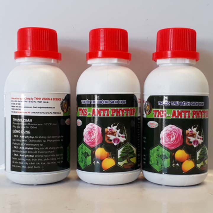 ANTIPHYTOP Chế Phẩm Trừ Nấm Sinh Học Hoa Hồng: Đốm Vàng, Đen Thân, Thối Nhũn - 100ML