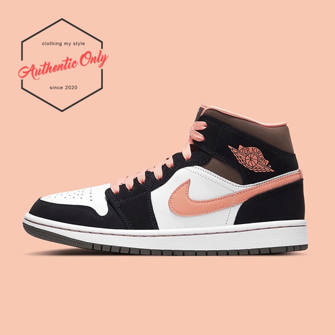 Giày Nike  Jordan 1 Mid Peach Mocha Chính Hãng - DH0210-100