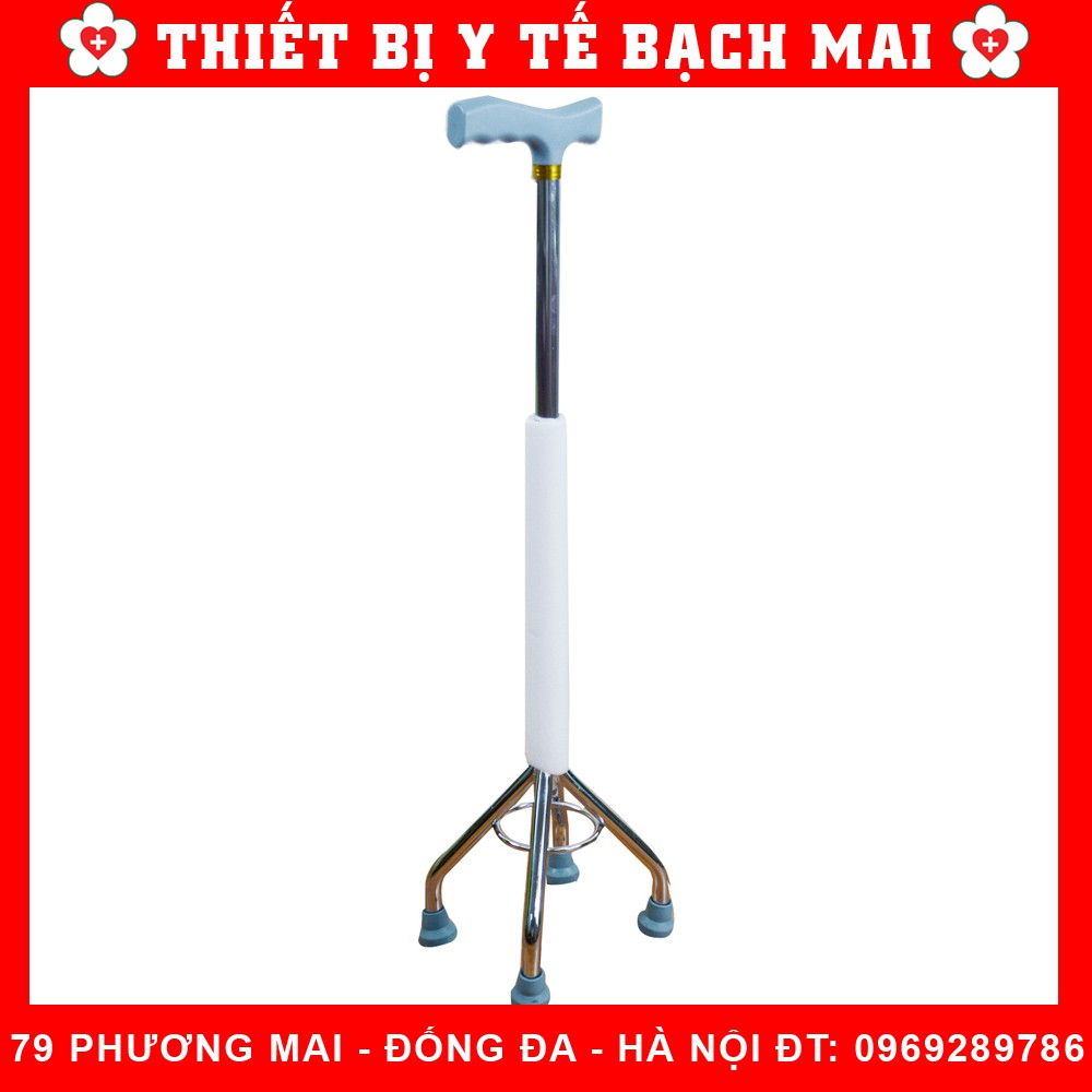 Gậy Tập Đi 3, 4 Chân Lucass - Gậy Chống Người Già [Chỉnh Cao Thấp Được]