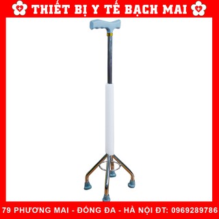 Gậy Chống 3, 4 Chân Lucass - Gậy Tập Đi Người Già [Chỉnh Cao Thấp Được]
