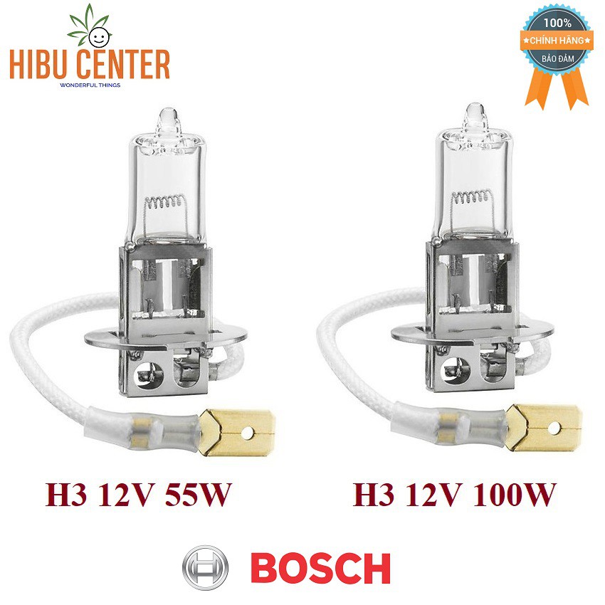 Bộ 2 Bóng Đèn Halogen Bosch H3 12V 55W  12V 100W