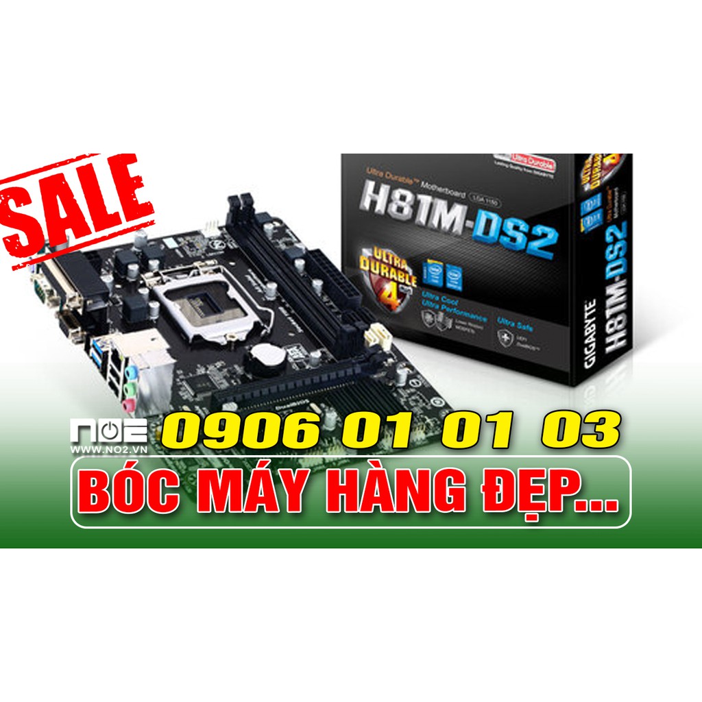 Mainboard may tính GIGA H81 M DS2 V3.0 HÀNG BÓC MÁY