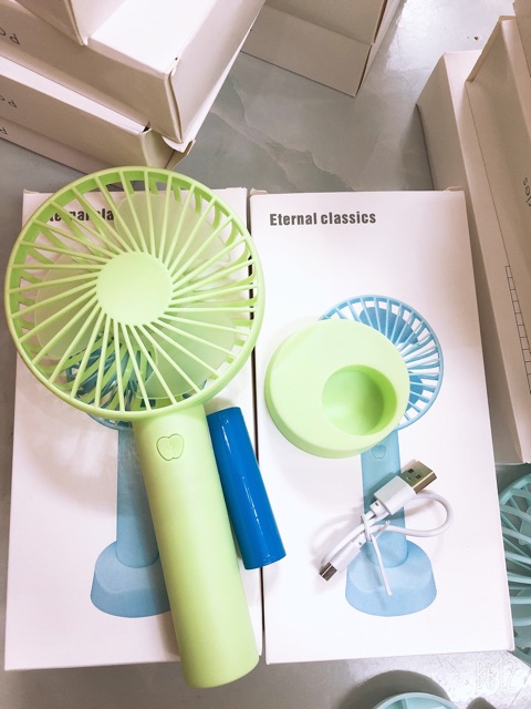 Quạt mini cầm tay tích điện tặng sạc kèm pin MS252 | BigBuy360 - bigbuy360.vn