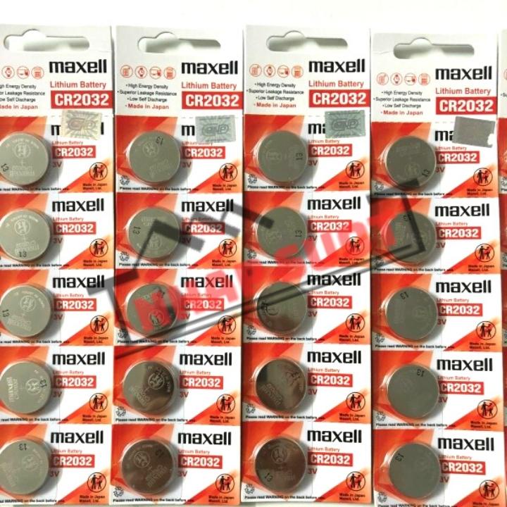 [Vỉ 5 Viên] Pin Khuy Áo Maxell CR 2032