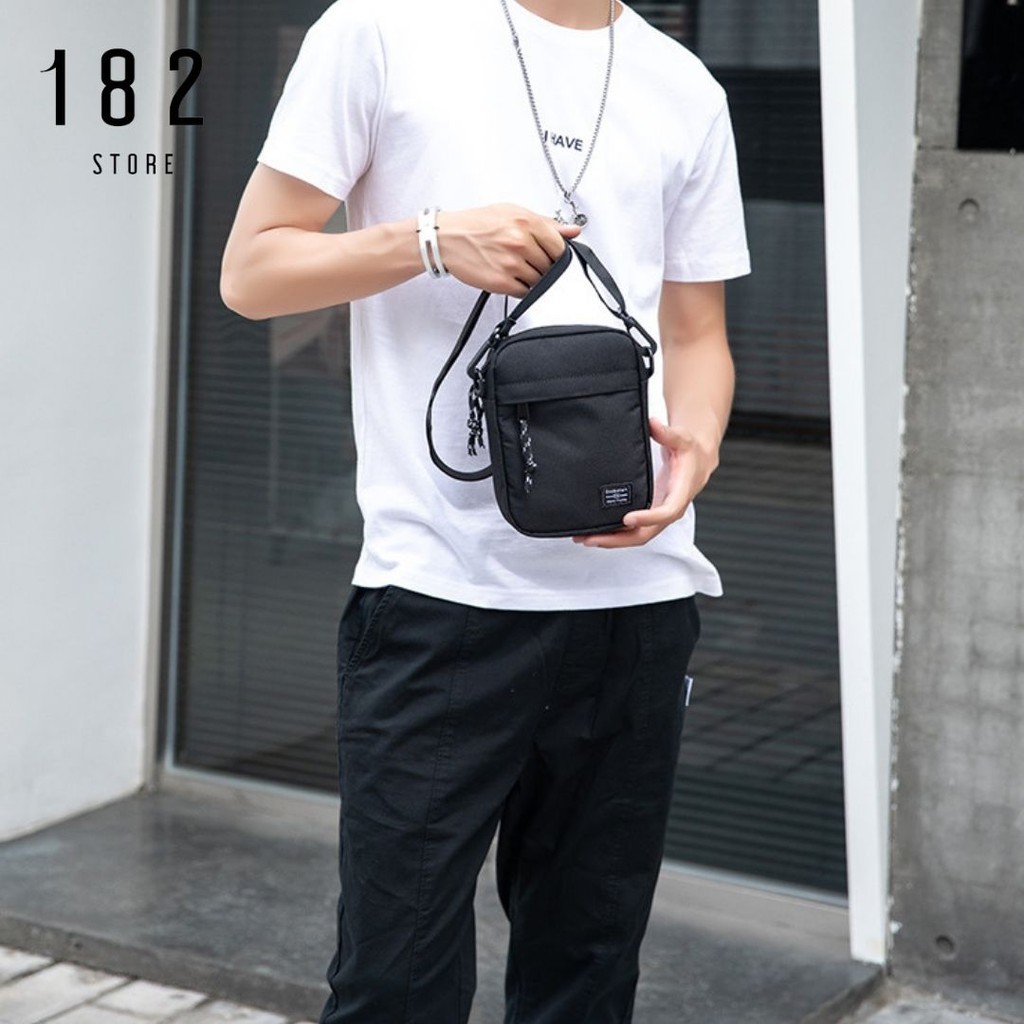 Túi Đeo Chéo Nam Nữ Unisex Messenger Mini Phong Cách Hàn Quốc Thời Trang Đeo Vai K12 Freeship - The Black Box | BigBuy360 - bigbuy360.vn