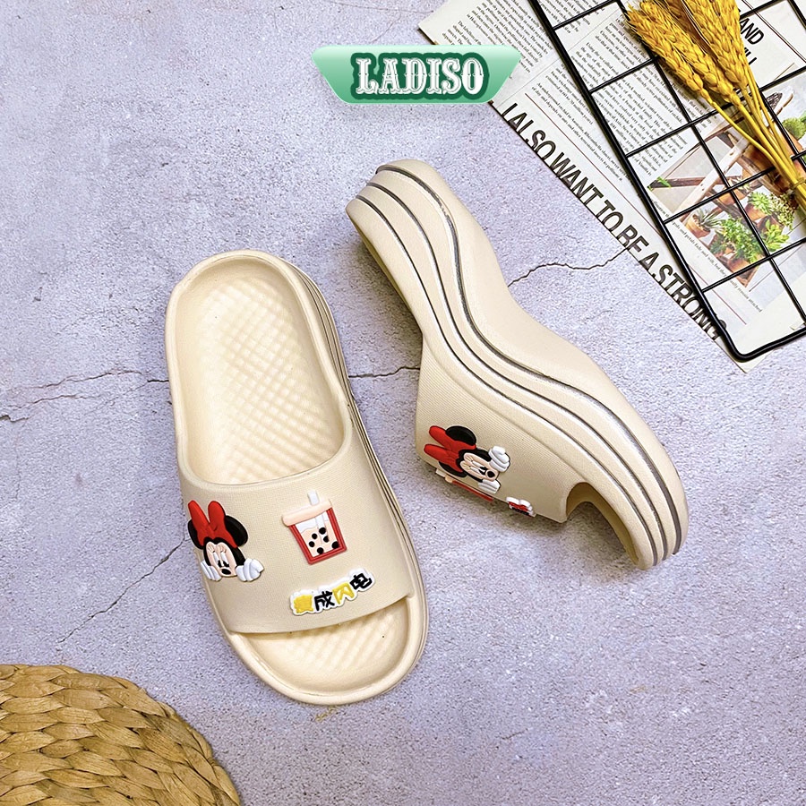 Dép quai ngang nữ chất liệu eva siêu nhẹ siêu êm mẫu trà sữa siêu hot LADISO TT415