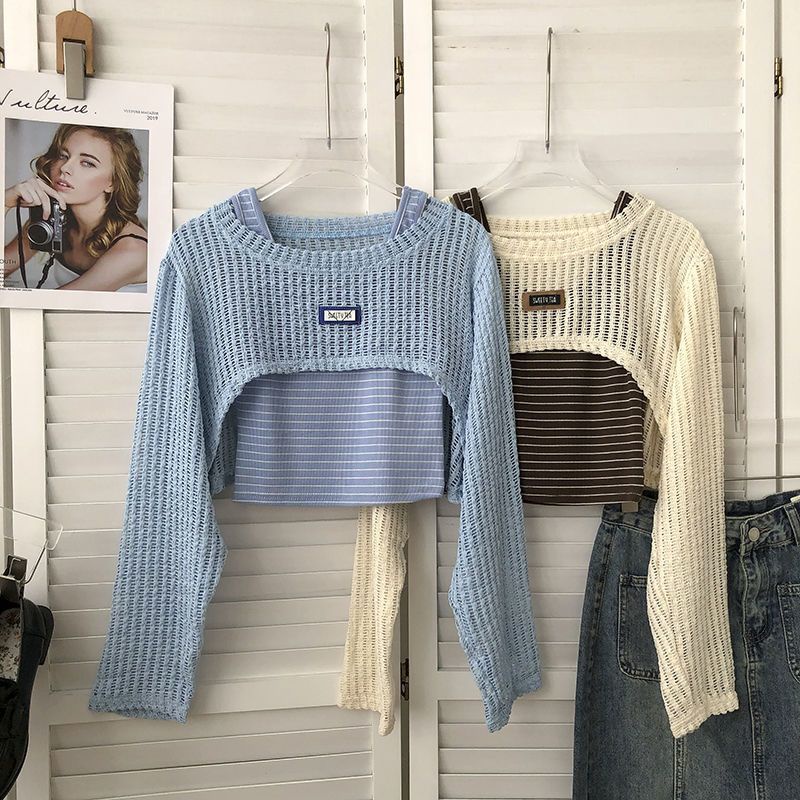 COZOK Bộ Áo Khoác Chống Nắng + Áo Sát Nách Thời Trang Cá Tính