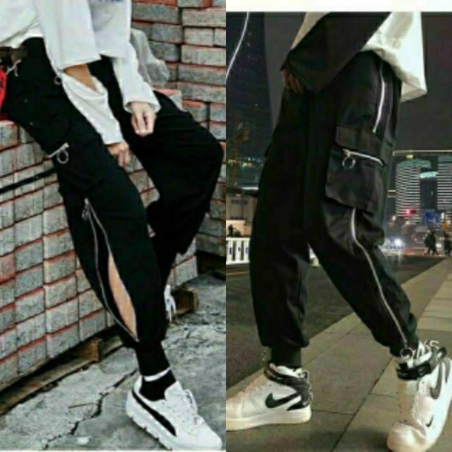 mua 1 tặng 1 Quần jogger túi hộp chạy dây khoá unisex basic ulzzang | BigBuy360 - bigbuy360.vn