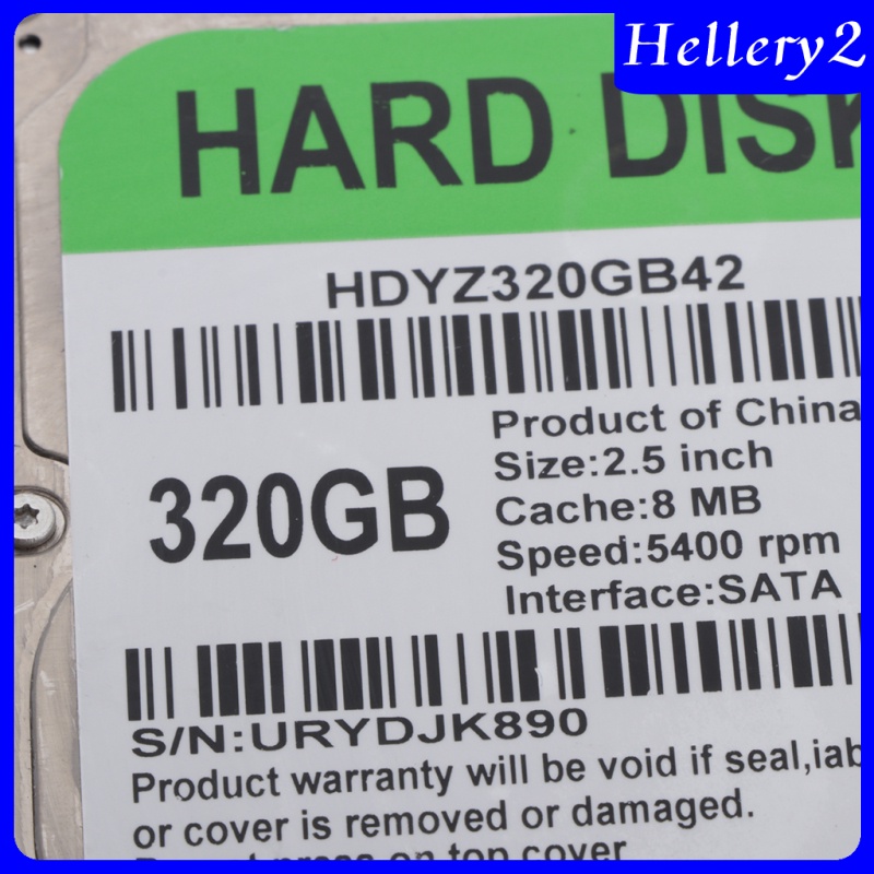 [HELLERY2] Universla 2.5 inch 320GB Laptop Internal Hard Drive Disk SATA 2 8M 5400RPM