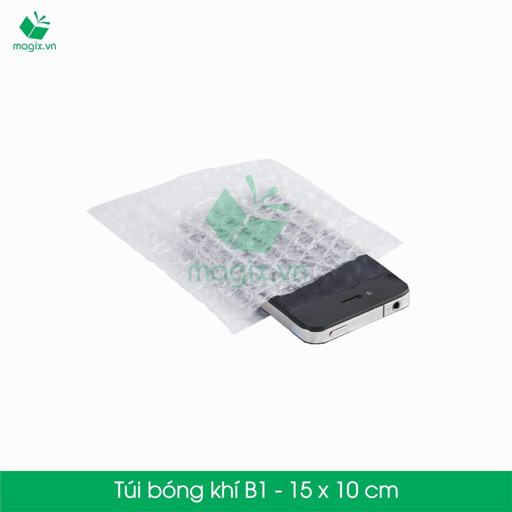 B1 - 15x10 cm - 50 Túi bóng khí, xốp hơi, xốp nổ đóng hàng