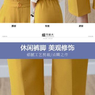 Quần vải cạp cao