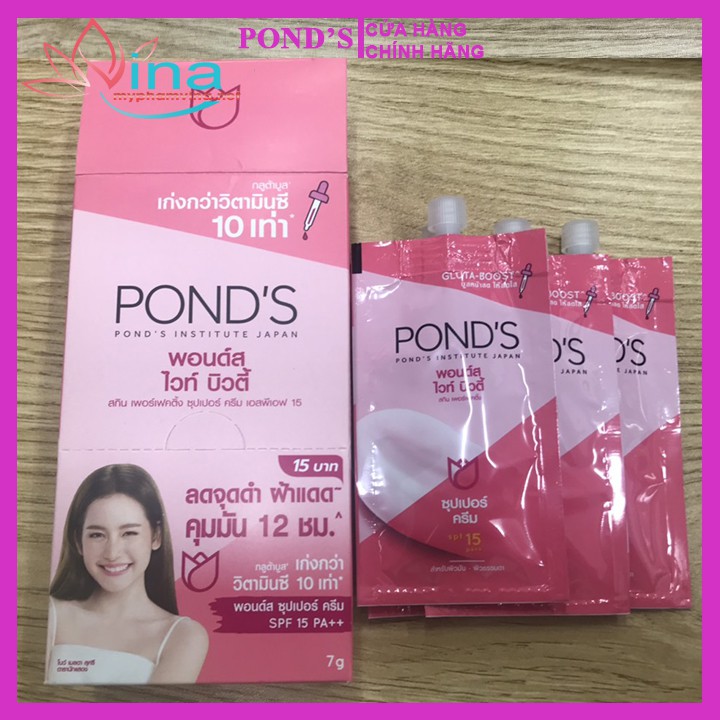 Hộp 6 gói Kem dưỡng da Ponds dạng gói Thái Lan