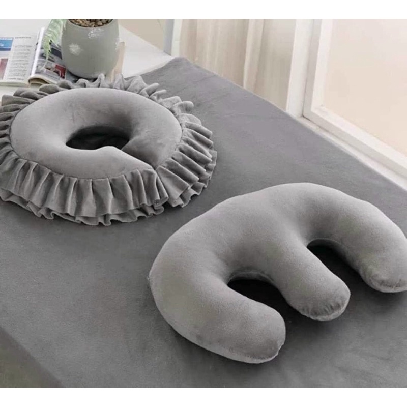 Gối nhung úp chống tức ngực dùng trong spa