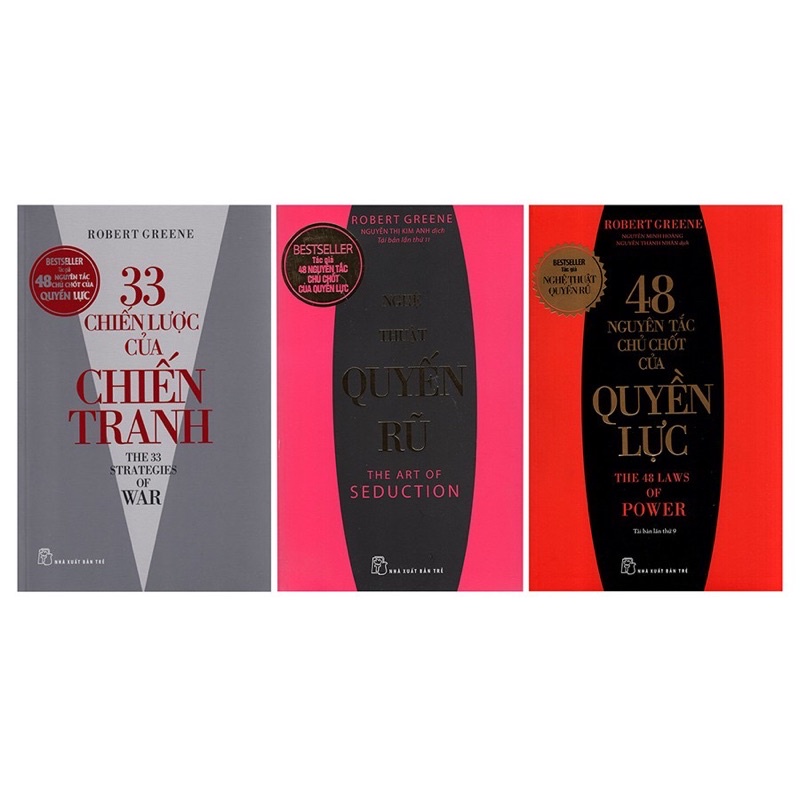 Sách - (Combo 3 Cuốn ) 33 Chiến Lược Chiến Tranh + Nghệ Thuật Quyến Rủ + 48 Nguyên Tắc Chủ Chốt Của Quyền Lực