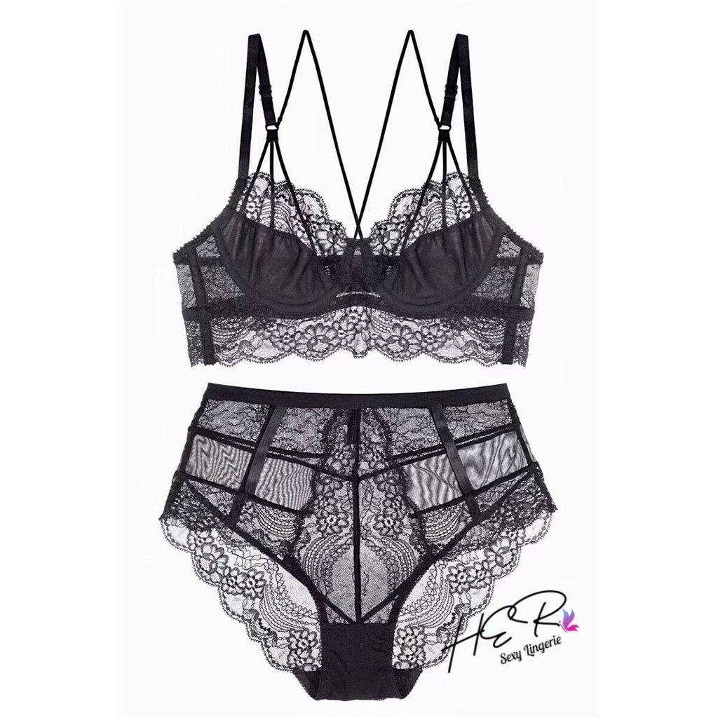 Bộ Đồ Lót Ren Lưới V.I.C Có Gọng Không Đệm Siêu Mỏng Aqua Exotic S078 | BigBuy360 - bigbuy360.vn