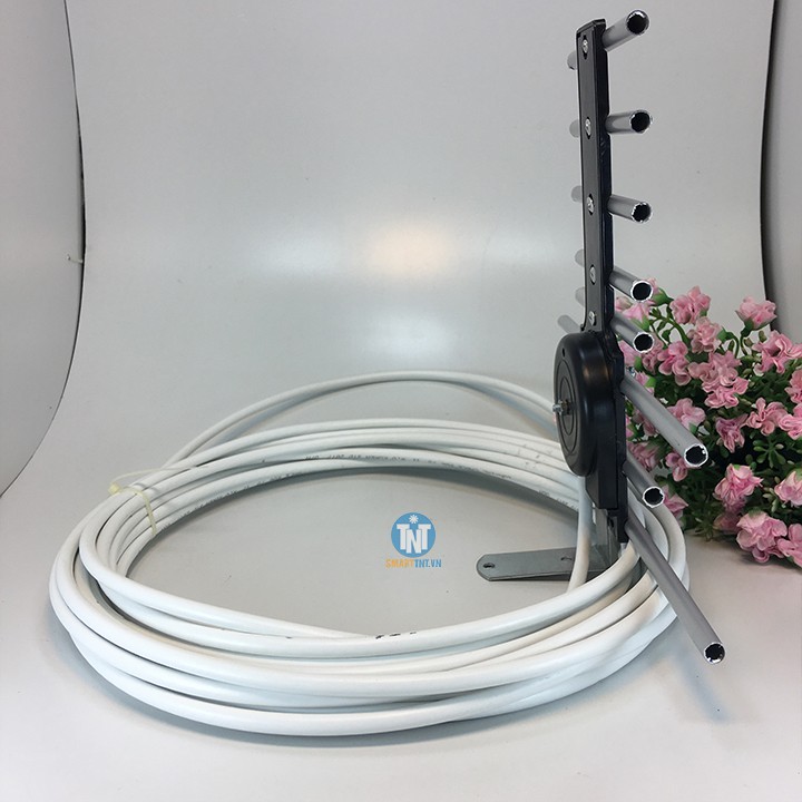 Anten thông minh thu sóng DVB T2 + 15m dây cáp + Jack nối