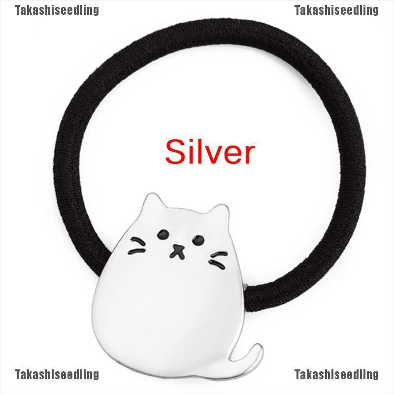 Dây Buộc Tóc Co Giãn Hình Mèo Dễ Thương