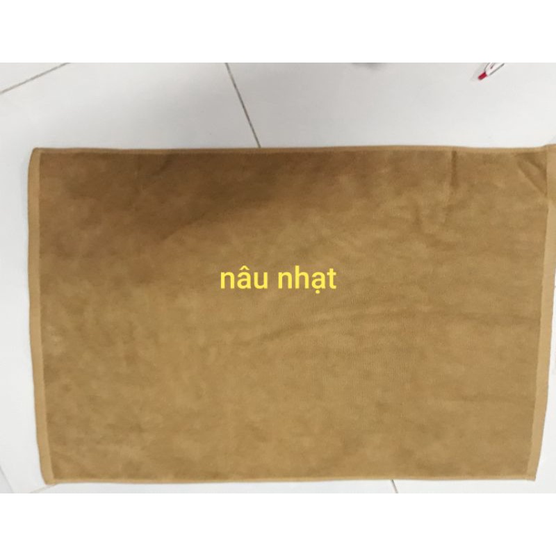 Thảm chùi chân 100%cotton dày có logo và trơn