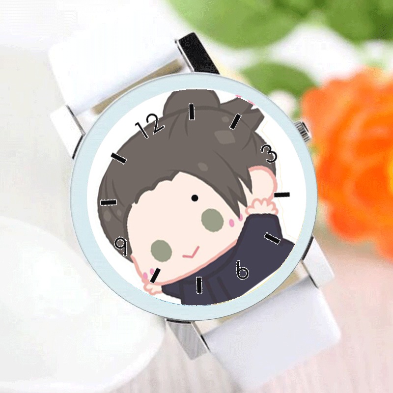 Đồng hồ đeo tay nam nữ in hình JUJUTSU KAISEN VER TẬP THỂ DỤC anime chibi xinh xắn