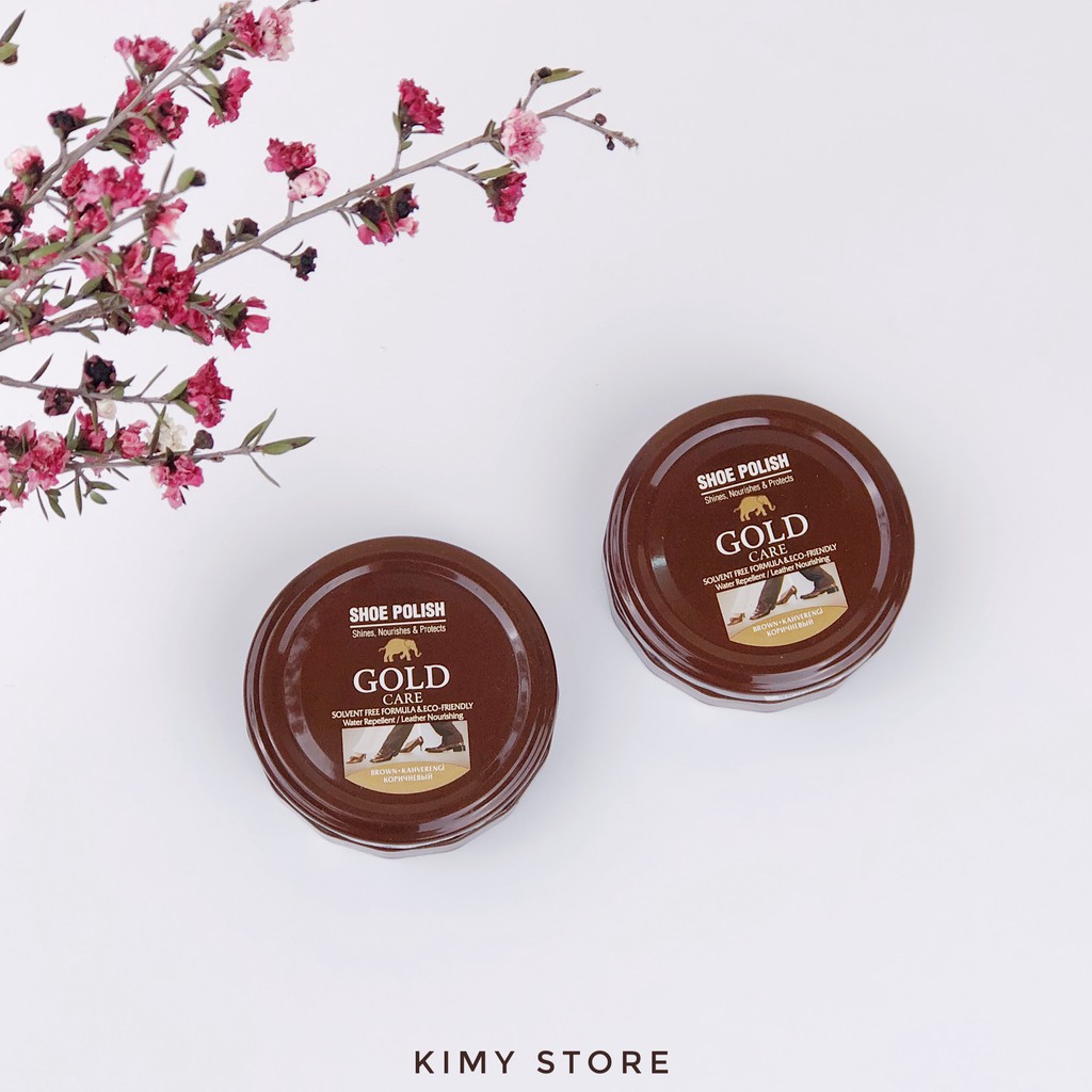 Xi đánh giày da cao cấp Goldcare dạng sáp - Dùng được cho túi xách, ghế da - nhập khẩu từ Thổ Nhĩ Kì