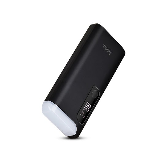 Pin dự phòng sạc nhanh 2A Hoco B27 dung lượng 15000mAh tích hợp đèn Led xoay 180 độ sạc cùng lúc hai thiết bị