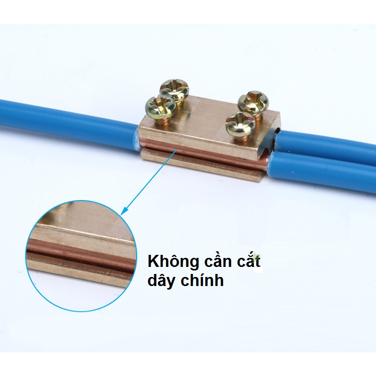 Cút nối dây điện nhanh công nghiệp  chịu tải đến 100A kết nối 2 dây nhánh với 1 dây chính an toàn chống cháy