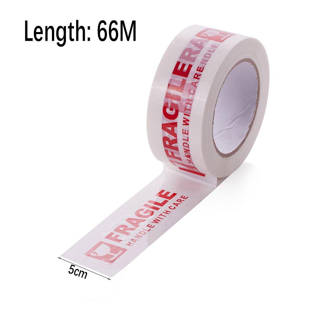 Cuộn Băng Keo Dán Hộp Carton Cảnh Báo Fragile Màu Đỏ