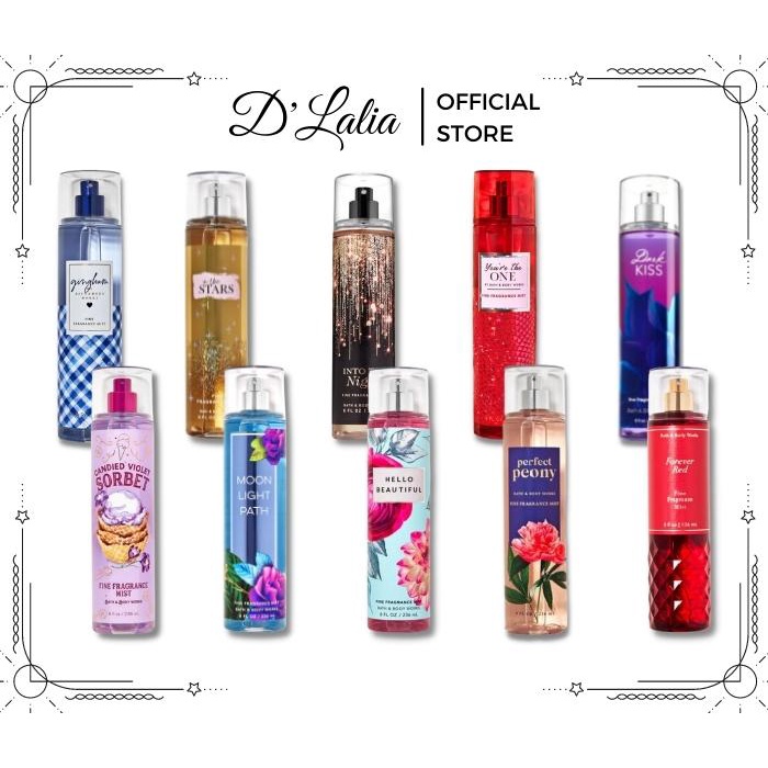 Xịt thơm body mist Bath And Body Works hương nước hoa Fullsize 236ml