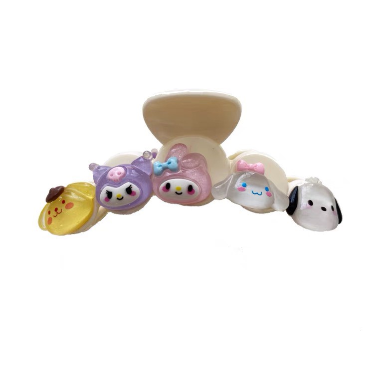 Kẹp tóc càng cua gắn charm hoạt hình Sanrio dễ thương
