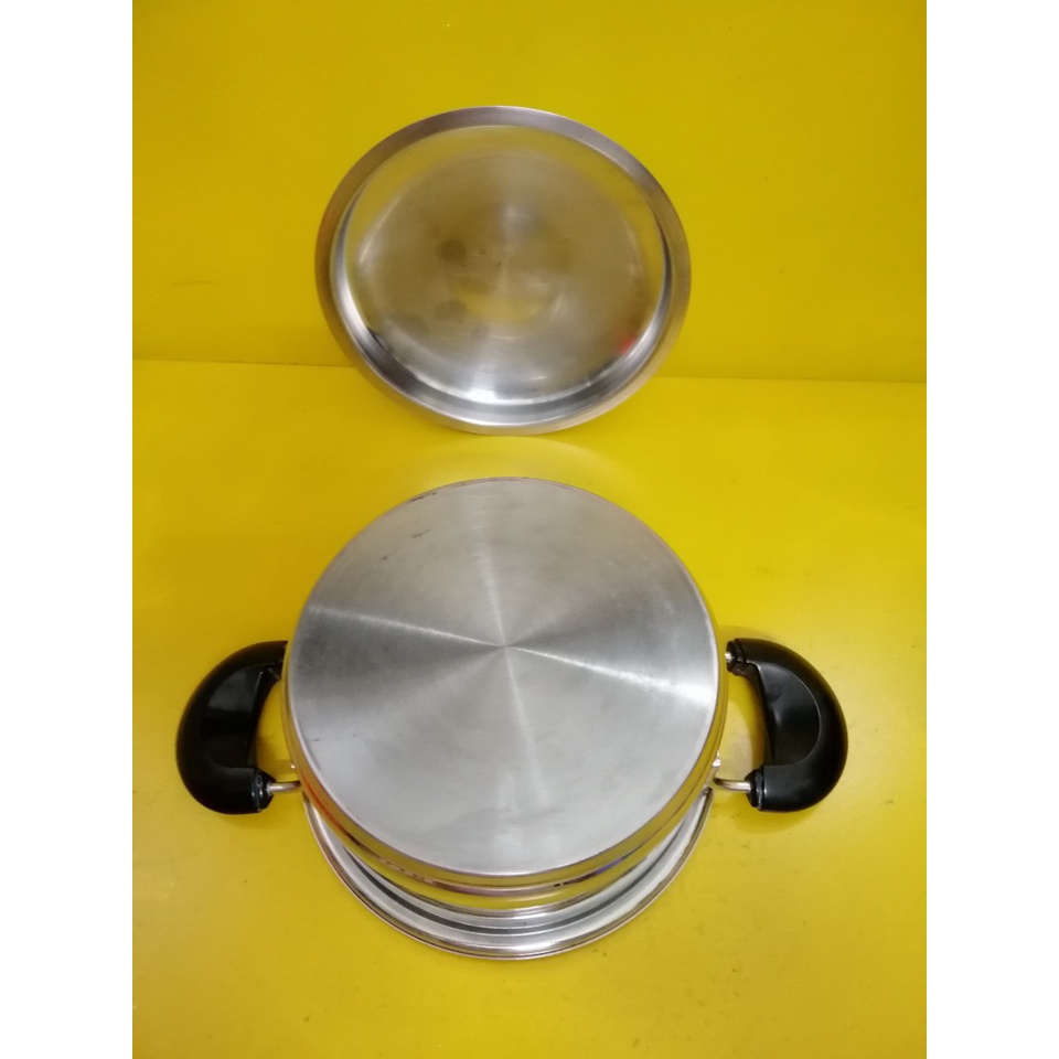 Nồi inox nội địa Nhật, size 22cm, cao 10cm (mã 824), Dùng được bếp từ