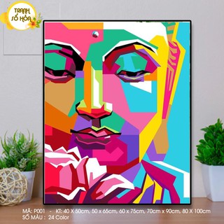 Tranh Sơn Dầu Số Hoá Tự Tô Màu HÌNH PHẬT