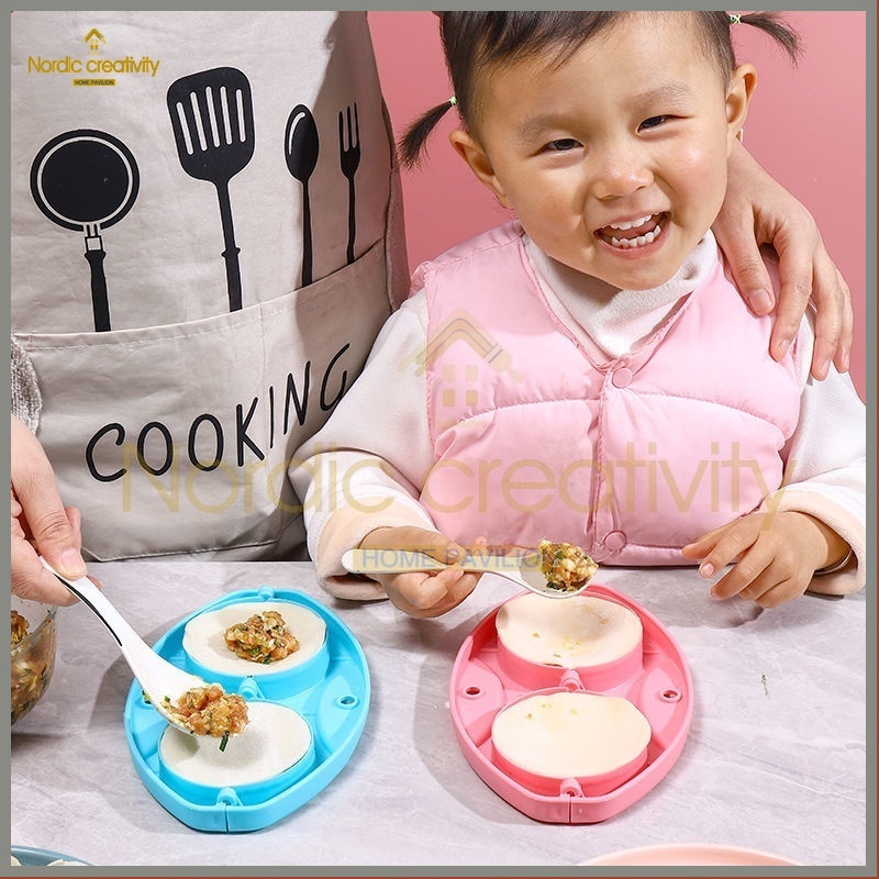 【sản phẩm mới nóng】Khuôn Làm Bánh Xếp Tiện Dụng Chất Lượng Cao,khuôn làm bánh bao há cảo đa dụng,Phụ kiện khuôn làm bánh bao  Khuôn Làm Bánh Xếp 4 Ngăn Tiện Lợi