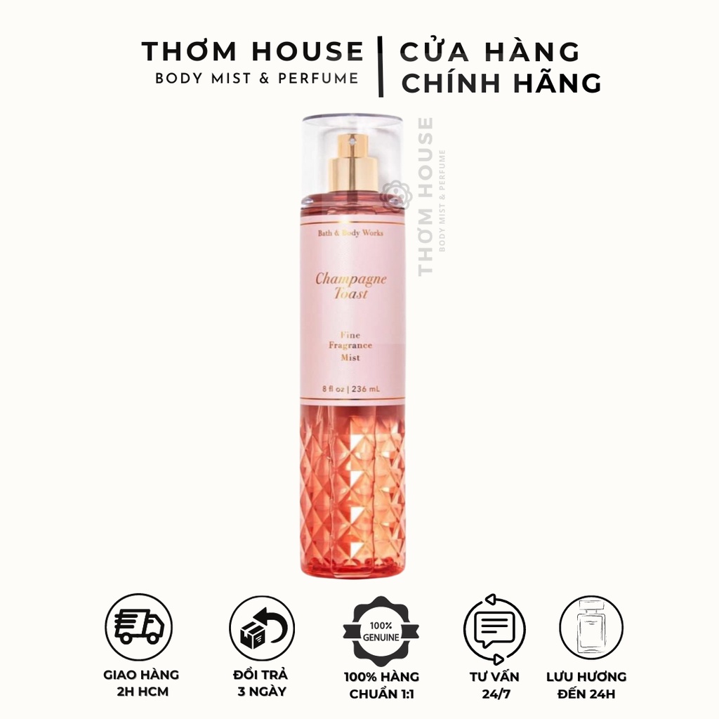 Xịt thơm Bath Body Work hương nước hoa quyến rũ 236ml- Body Mist Bath Body Work