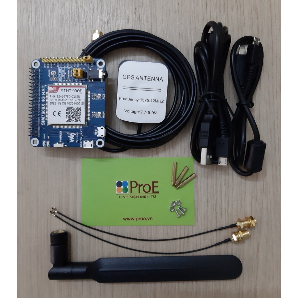 SIM 7600E-H 4G HAT (sử dụng tương thích với Raspberry Pi) | BigBuy360 - bigbuy360.vn