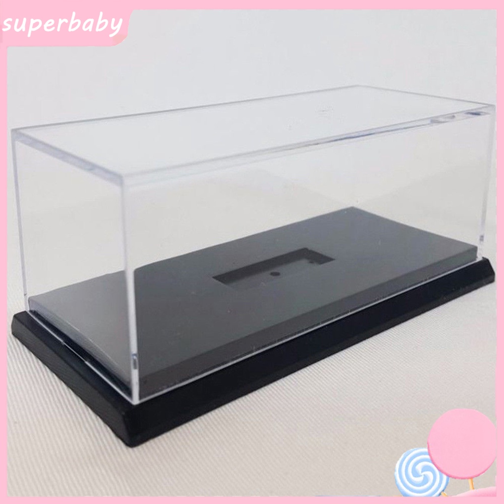 Hộp đựng mô hình đồ chơi ô tô bằng nhựa acrylic chống bụi tỉ lệ 1/64