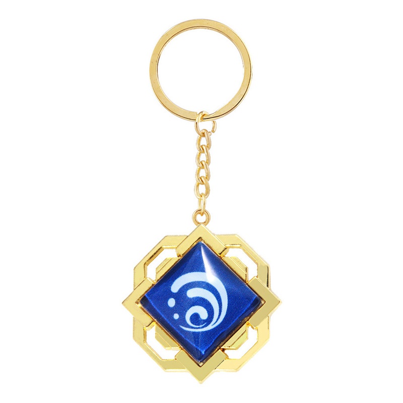 Móc khóa hình nhân vật anime Genshin Impact phát sáng độc đáo